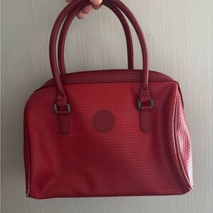 Vintage red Claiborne purse with handles